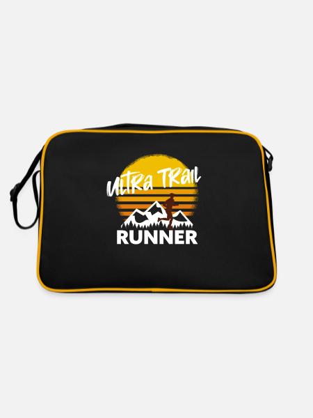 Trail Running & Berglauf, Ultra Trail Runner - Retro Tasche - Schwarz/Gold - Hinten