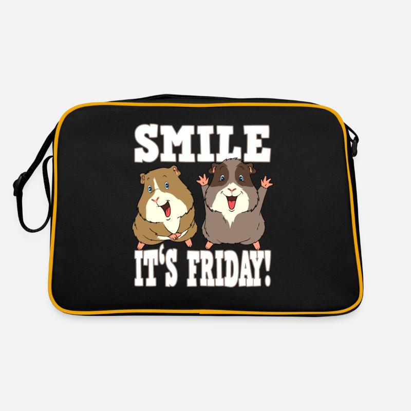 Sourire de cochon d'Inde c'est vendredi Sac Retro
