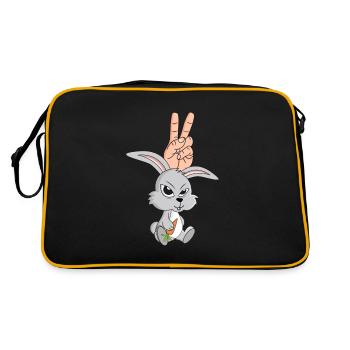 Lapin, lapin ou oreilles de lapin, c'est quoi le lapin de Pâques - Sac Retro - noir/or - Dos