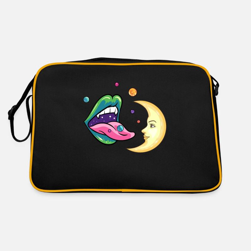 Planets and the moon design for a planet Retro Bag