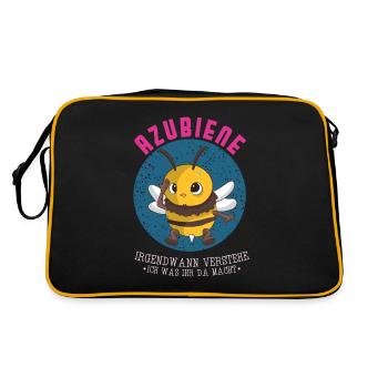 Trainee bee At some point I will understand trainee - Retro Bag - black/gold - Back