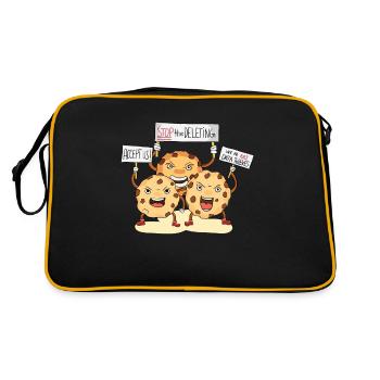 Nerd I accept cookies on the Internet computer - Retro Bag - black/gold - Back