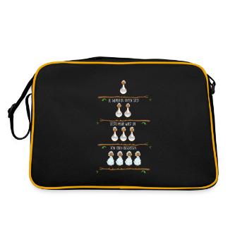 Seagulls hierarchy from above shoot North Germans - Retro Bag - black/gold - Back