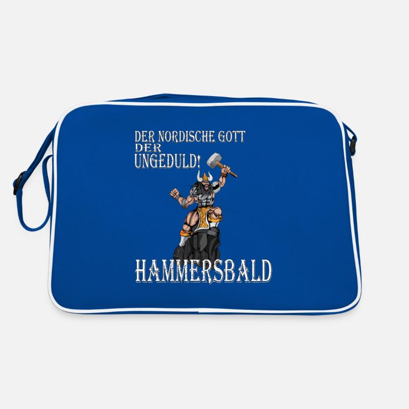 Wikinger Nordische Gott der Ungeduld Hammersbald Retro Tasche