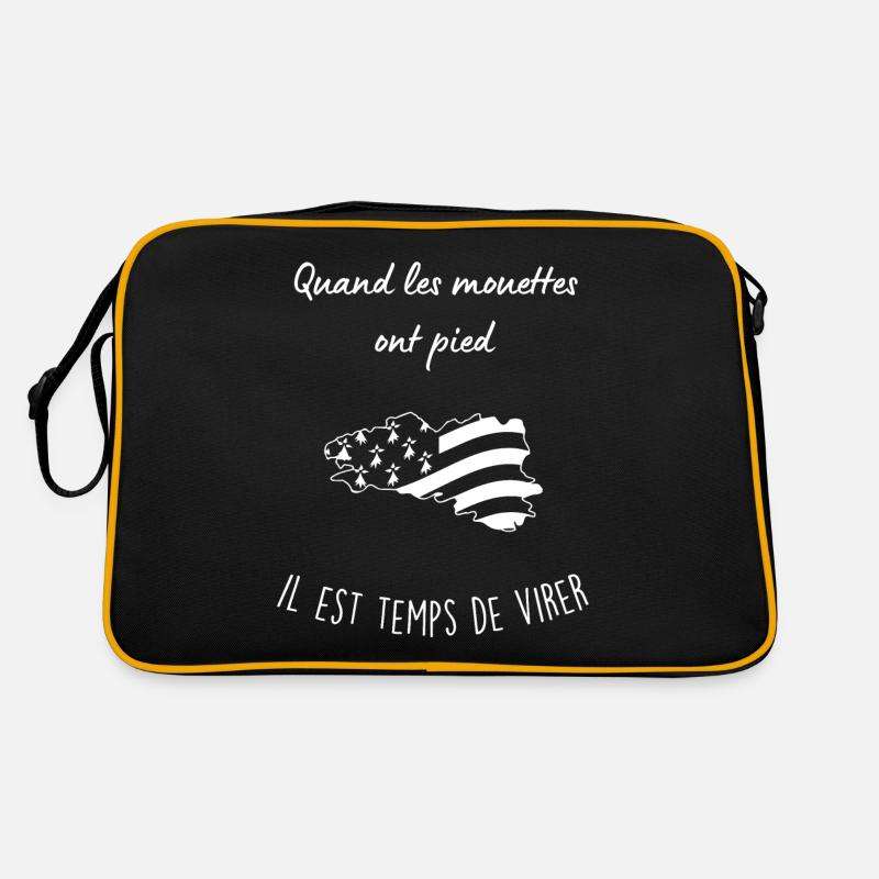Bretagne - Sac Retro - noir/or