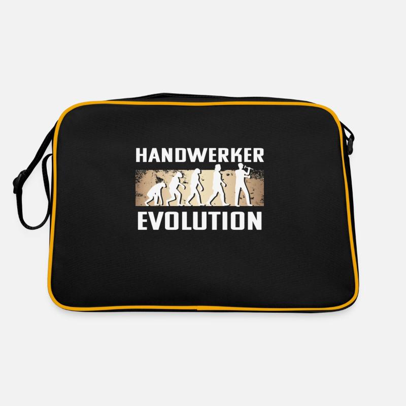 Handwerker Evolution - Retro Tasche - Schwarz/Gold