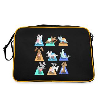 Lapins sportifs lapins de compagnie Yoga Poznan Sport - Sac Retro - noir/or - Dos