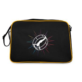 Roue du Rhône colorée avec gymnastique rhénane - Sac Retro - noir/or - Dos