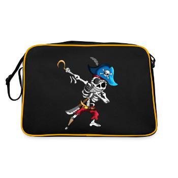 Dabbing Pirates squelette de bandeau navire pirate - Sac Retro - noir/or - Dos