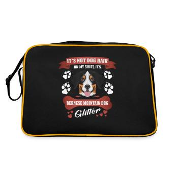 Chien de chien de chien bernois paillettes - Sac Retro - noir/or - Dos
