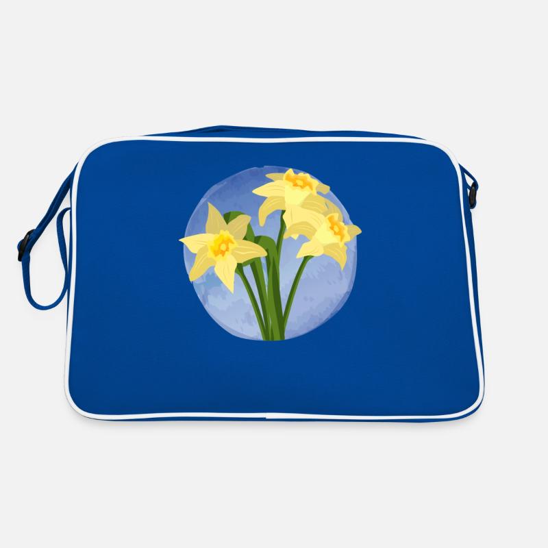 Daffodil Gardener Daffodils Flower Art Retro Bag