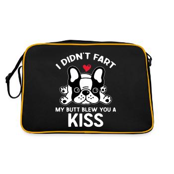 Français Propriétaire de Bulldog Frenchie - Sac Retro - noir/or - Dos