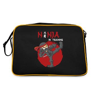 Ninja Shadow Warriors Kids Adult Martial Arts - Retro Bag - black/gold - Back