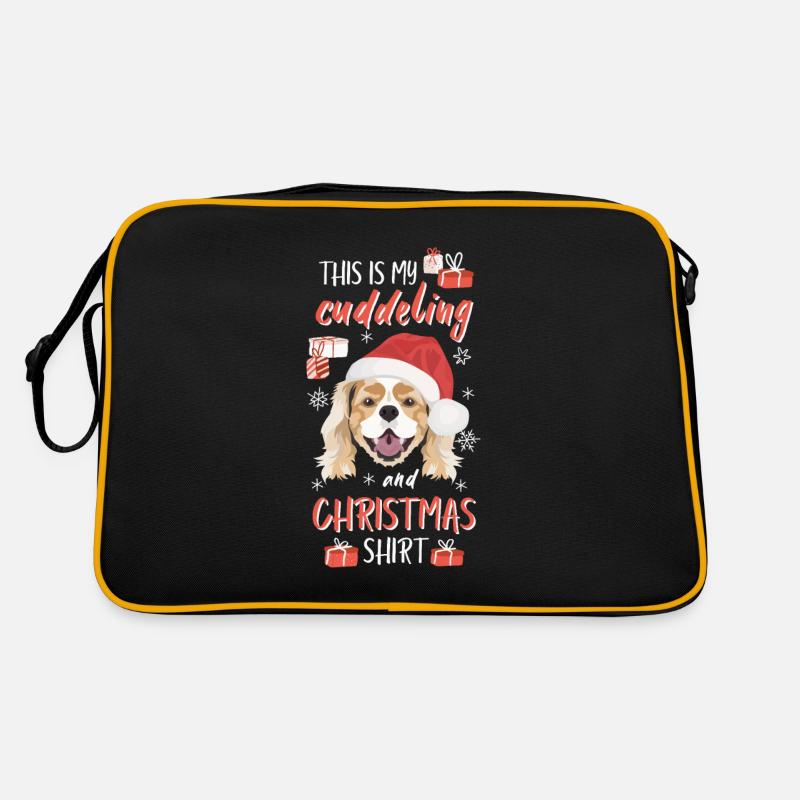 Cavalier King Charles Spaniel Weihnachten Retro Tasche