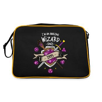 I'm an amazing wizard since 1995 - Sac Retro - noir/or - Dos