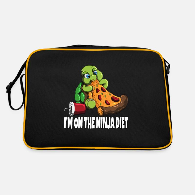 Pizza Turtle Fun Funny Diets Design Sac Retro
