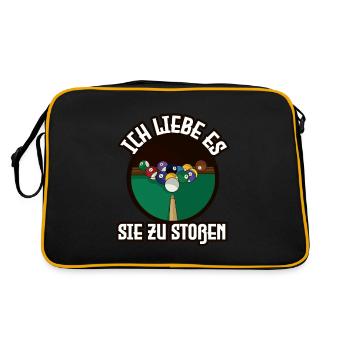 Joueur de billard snooker balles pousser billard billard piscine - Sac Retro - noir/or - Dos