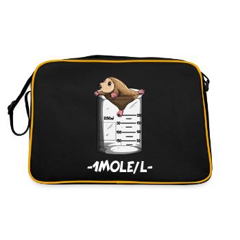 Professeur de chimie 1 Mole / L Mole Chimie Science - Sac Retro - noir/or - Dos