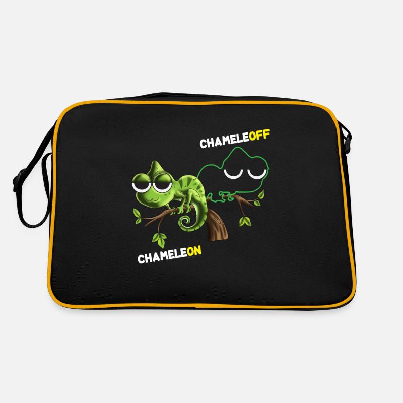 Chameleon Chameleoff Lichtschalter Tarnung Lizard Retro Tasche