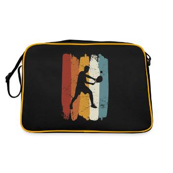 Padel Tennis rétro vintage - Sac Retro - noir/or - Dos