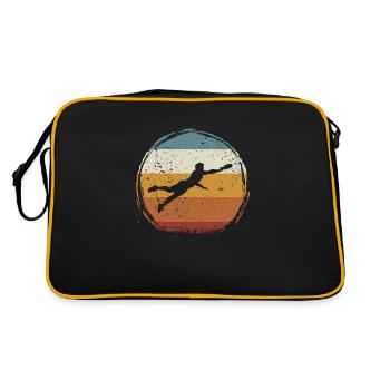 Rétro vintage Ultimate Frisbee - Sac Retro - noir/or - Dos