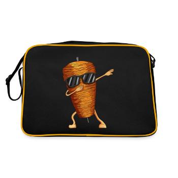 Doner kebab lover doner kebab brochette de viande dabbing - Sac Retro - noir/or - Dos