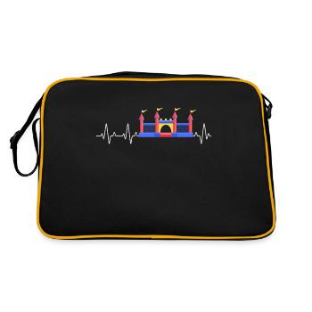 Hüpfburg Heartbeat Bouncy castle - Retro Tasche - Schwarz/Gold - Hinten