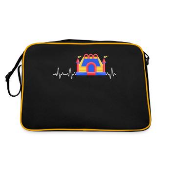 Bouncy Castle Heartbeat Inflatable Castle - Retro Bag - black/gold - Back