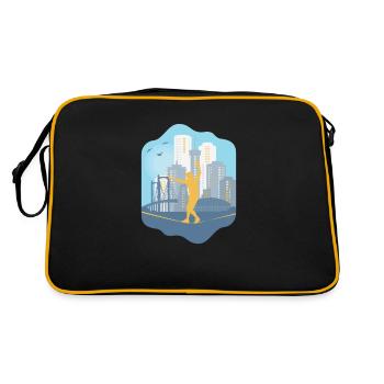 Slackline, Urban, Lifestyle & City - Retro Bag - black/gold - Back