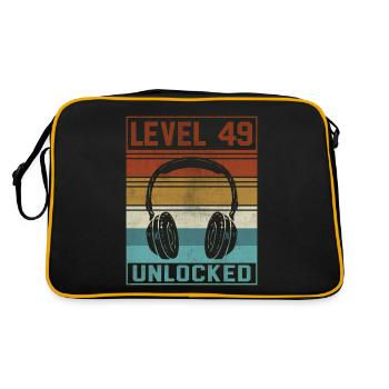 Gamer 49th Birthday Gamer - Retro Bag - black/gold - Back