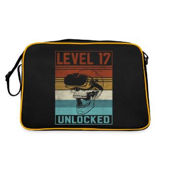 Boy 17th Birthday Gamer - Retro Bag - black/gold - Back