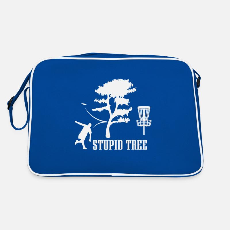 Dummer Baum, Disc Golf Design, Discgolfspieler Retro Tasche