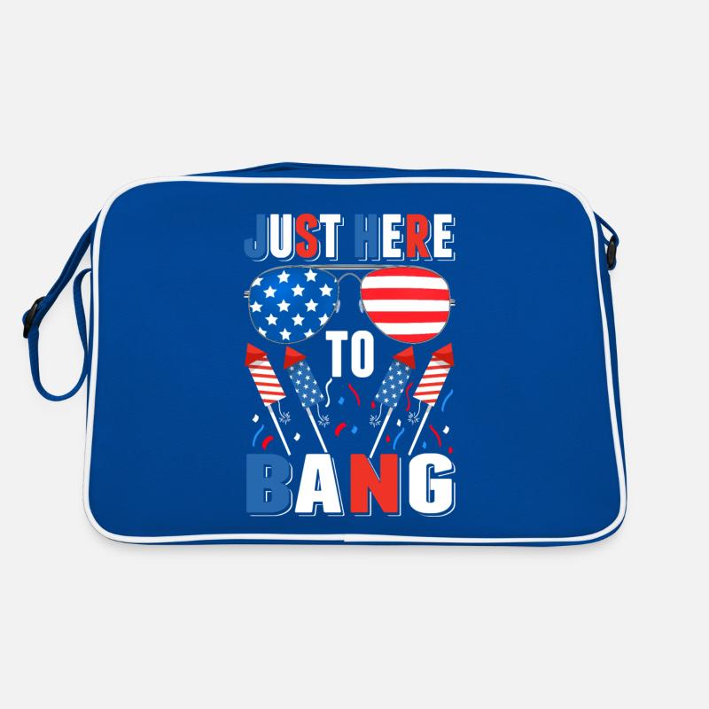 Patriotic Fireworks Humor America Retro Bag