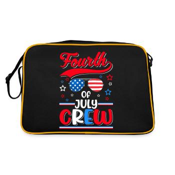 Fourth Of July Crew Men Women Children - Retro Bag - black/gold - Back