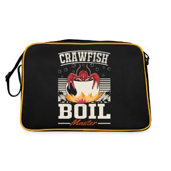 Crabs cook master crayfish eaters - Retro Bag - black/gold - Back