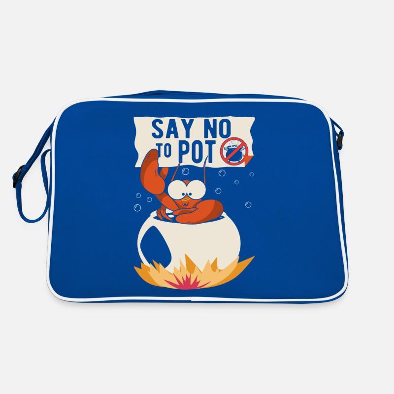 Crabs cook pun Funny crayfish Retro Bag