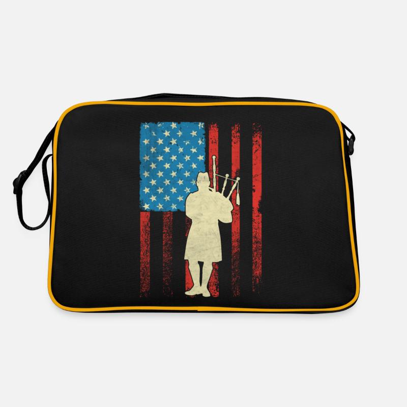 Cornemuse patriotique American Flagg Sac Retro