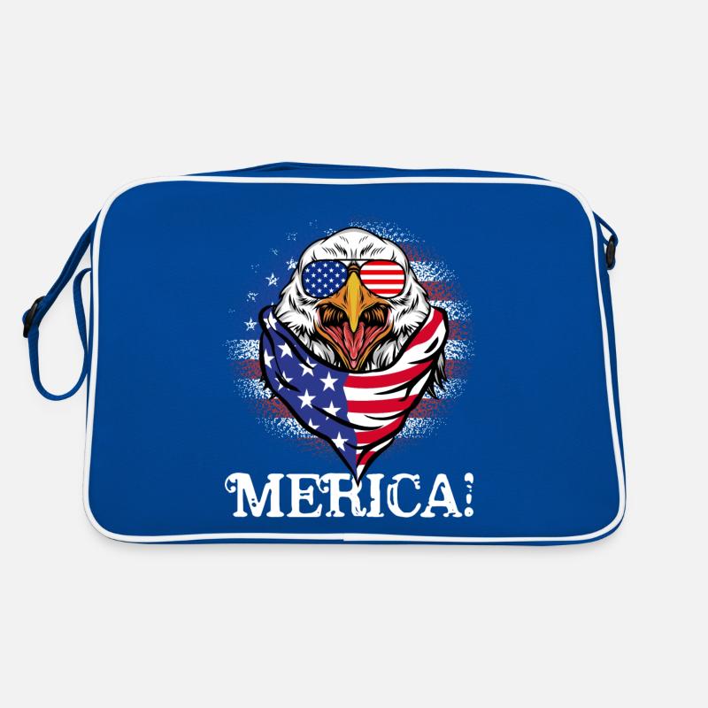 Patriotic Eagle Merica 4 juillet Sac Retro