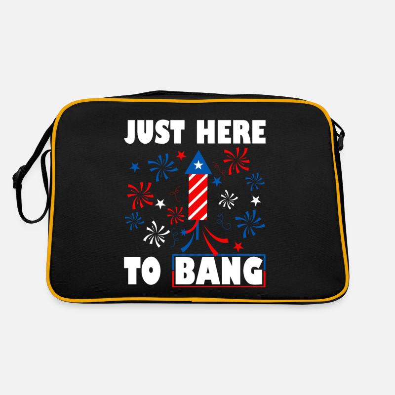 Patriotic Fireworks Director USA Celebration Sac Retro