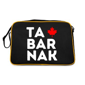 Tabarnak Je Me Barre Au Canada Feuille D'érable - Sac Retro - noir/or - Dos
