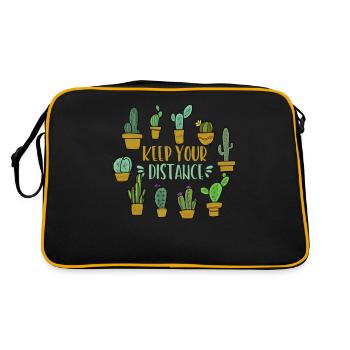 Cactus Introverted Succulent Owner - Retro Bag - black/gold - Back