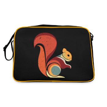Animal rongeur écureuil rétro - Sac Retro - noir/or - Dos