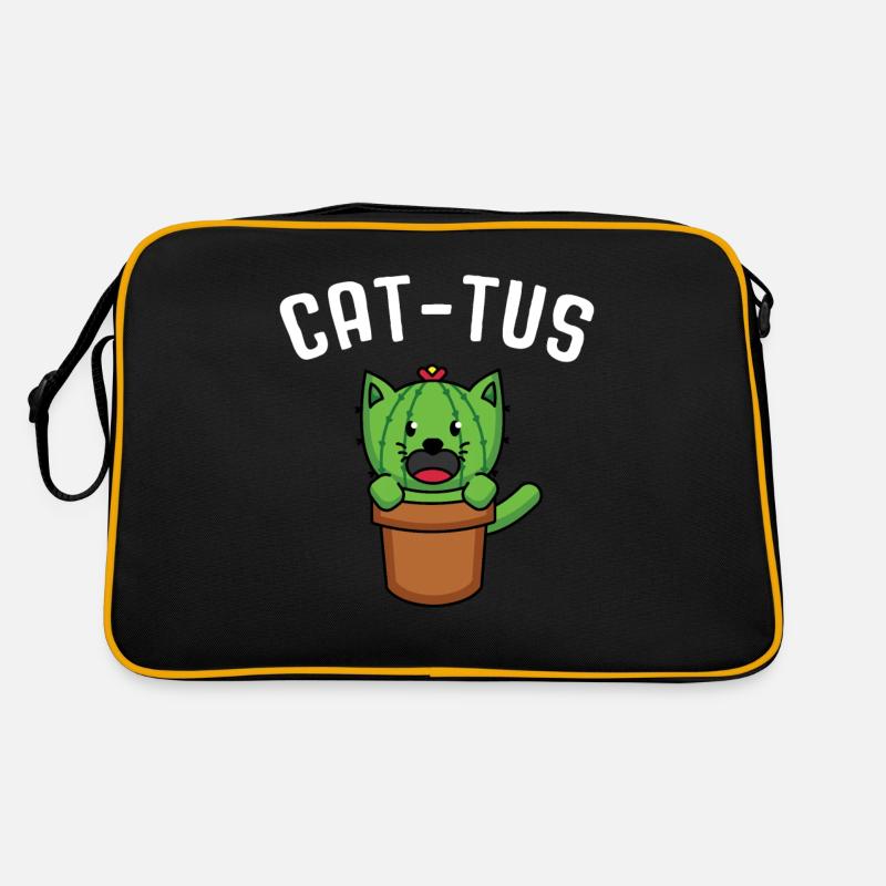 Kawaii Cactus Cat Succulent Kittens Retro Bag