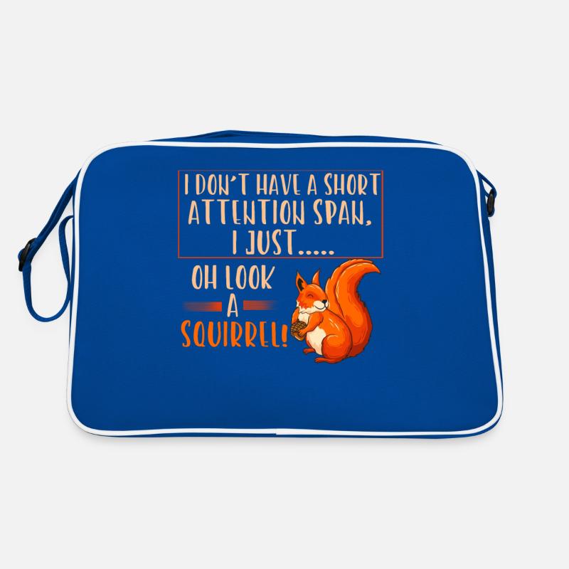 Short attention squirrels Retro Bag