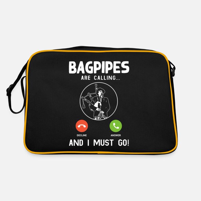 Cornemuse Appel Musique Drôle Cornemuse Musicien Sac Retro
