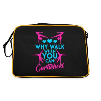 Wagenrad Acrobatic gymnastics - Retro Bag - black/gold - Back