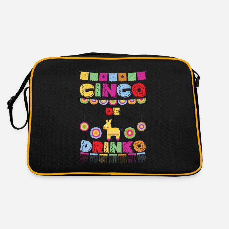 Cinco De Mayo Pinata drinking celebration Retro Bag