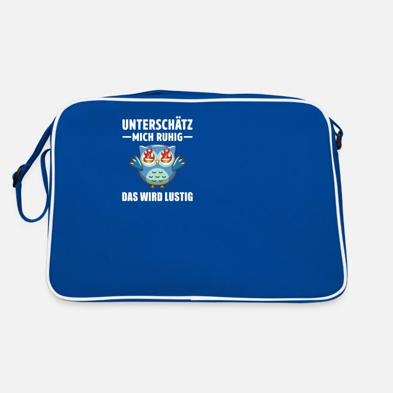 Sarkasmus Eulen Motiv Spruch Ironie Statement Retro Tasche