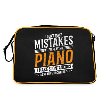 Lecteur de piano Musique Créatif Lecteur de piano - Sac Retro - noir/or - Dos