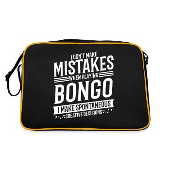 Bongo Player Musical Instrument Music Bongo - Retro Bag - black/gold - Back